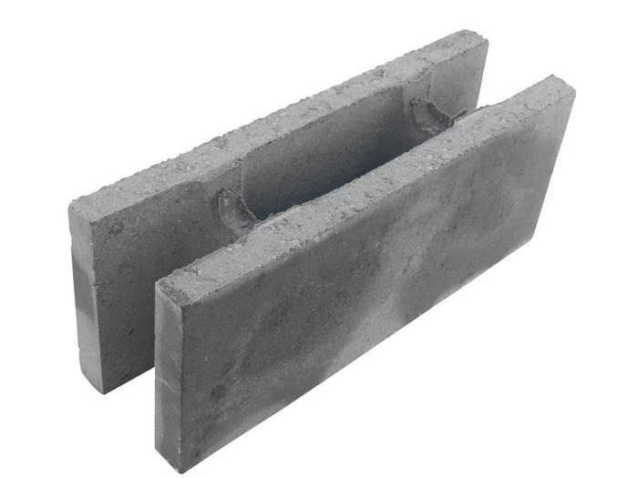 Fundablok grå 19 x 20 x 50 cm